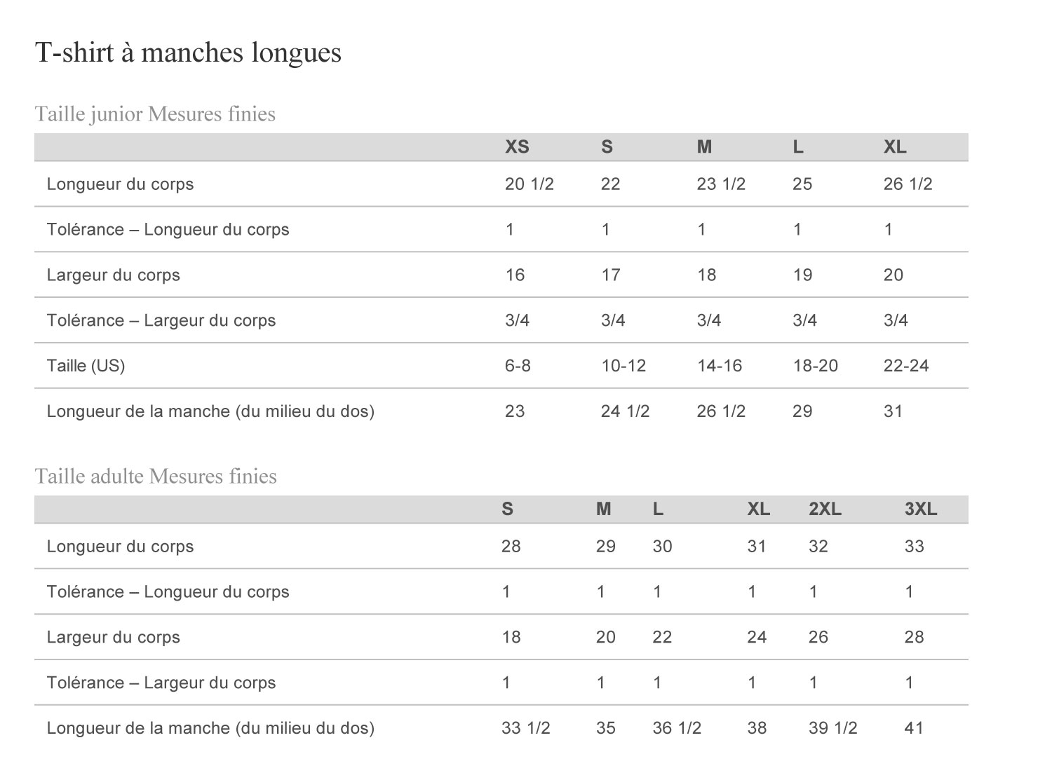 Charte des tailles FR_Grandeur_t-shirt_ML_coton_5400